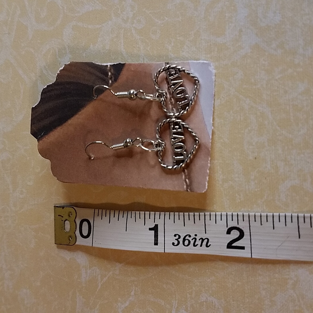 LOVE heart earring  jlg5 - Picture 4 of 4